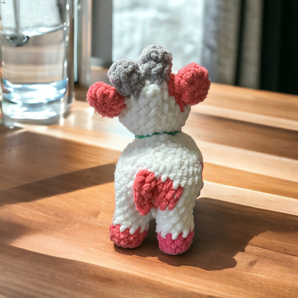 Crochet Doll Strawberry Cow Plushie Amigurumi