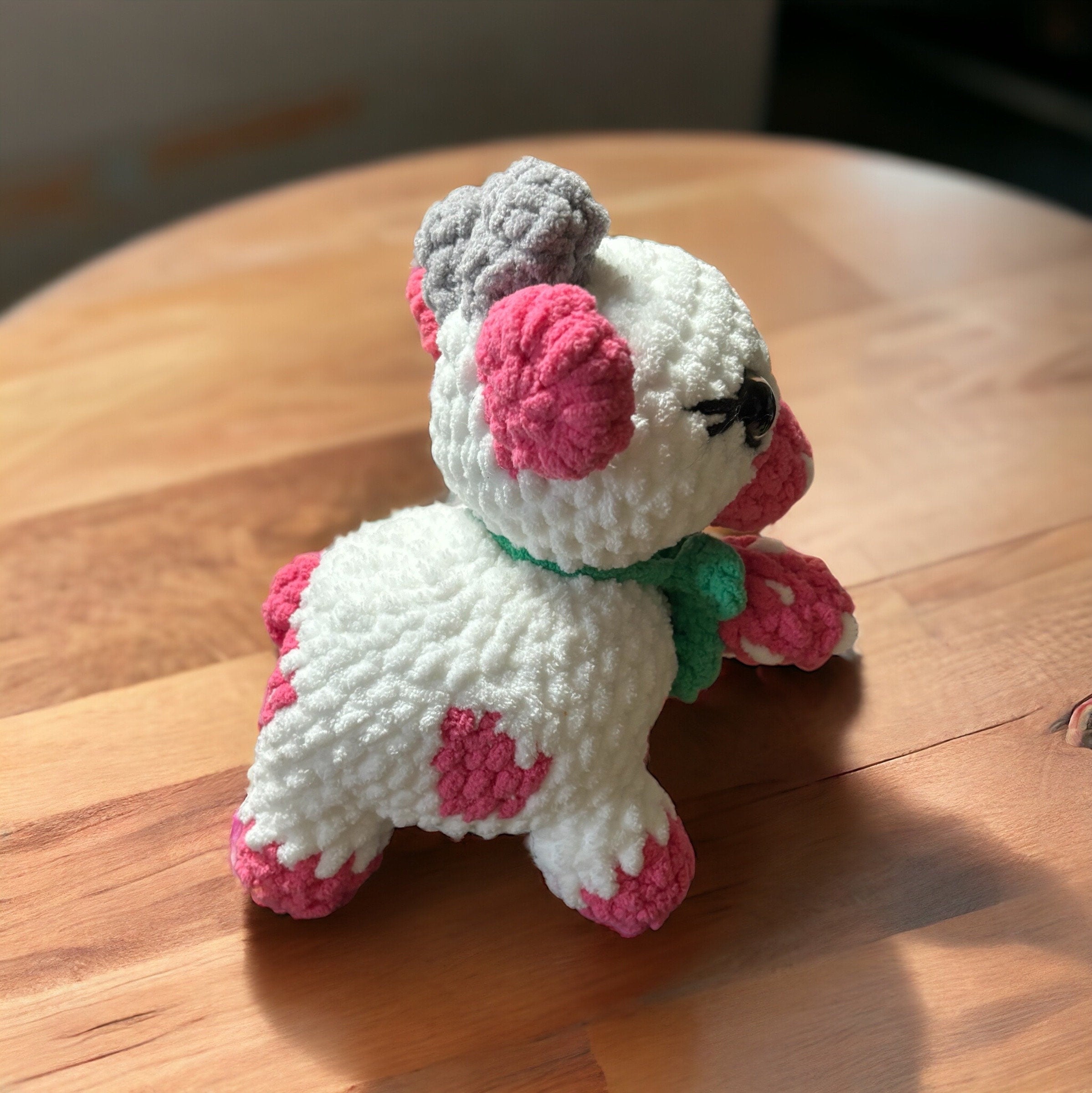 Crochet Doll Strawberry Cow Plushie Amigurumi