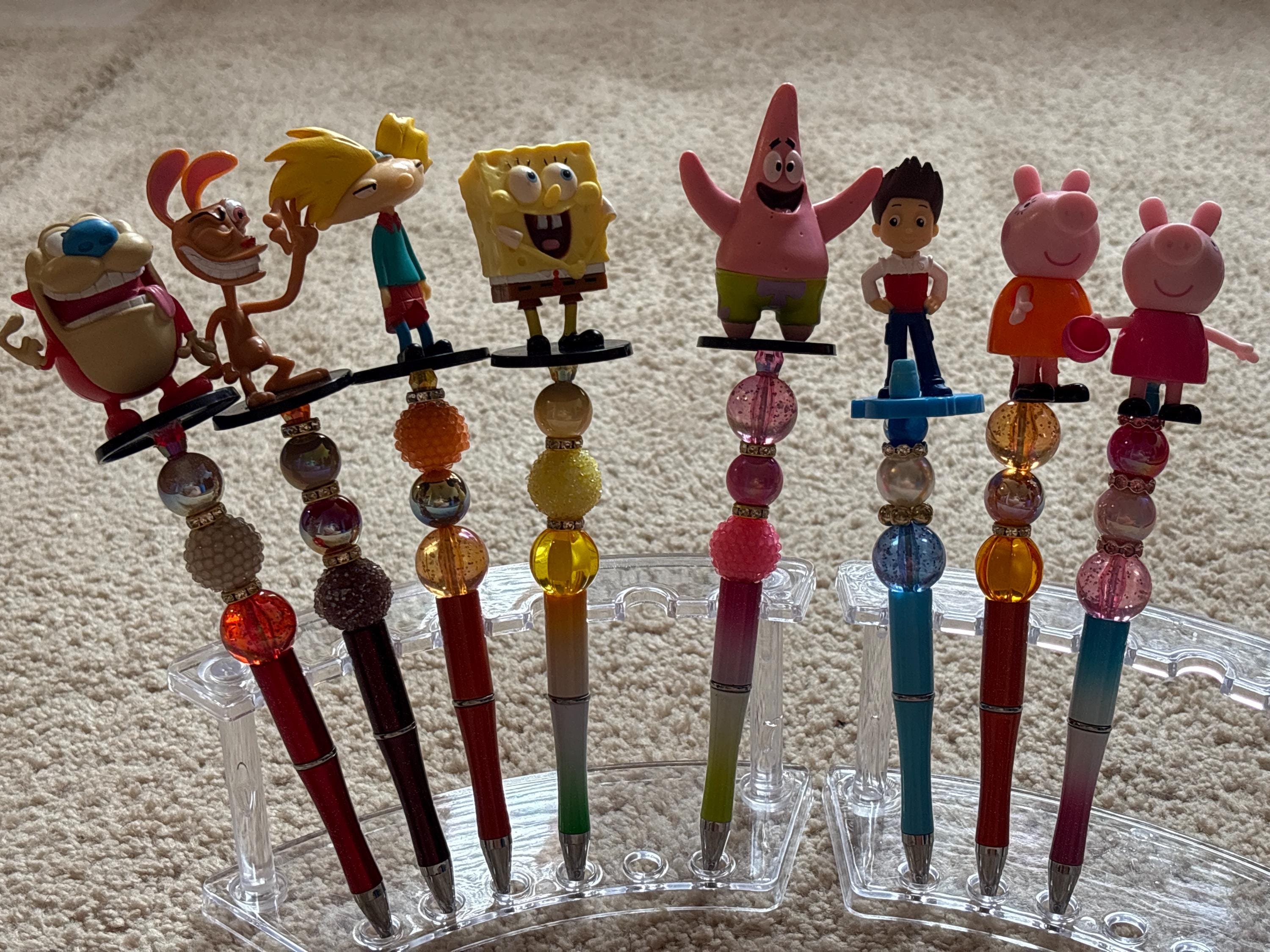 Nick TV Character Pens: Collectible Novelty Pens with Black Ink Refill