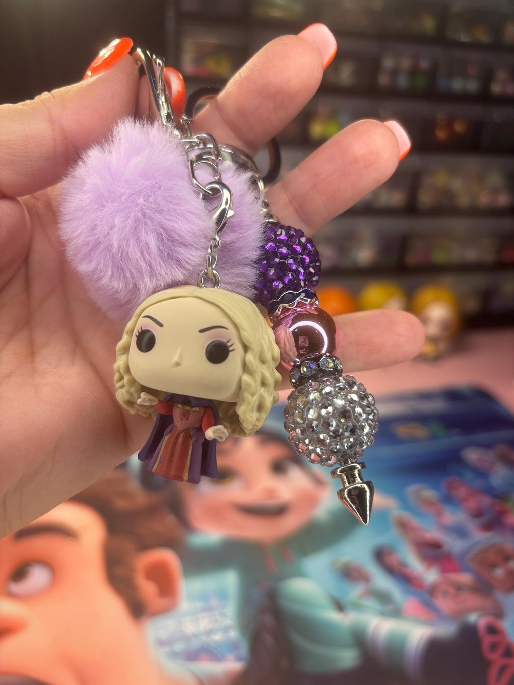 Spooky Character Key Chain • Sanderson Sisters & Billy the Puppet • Horror Gift / Fan Accessory