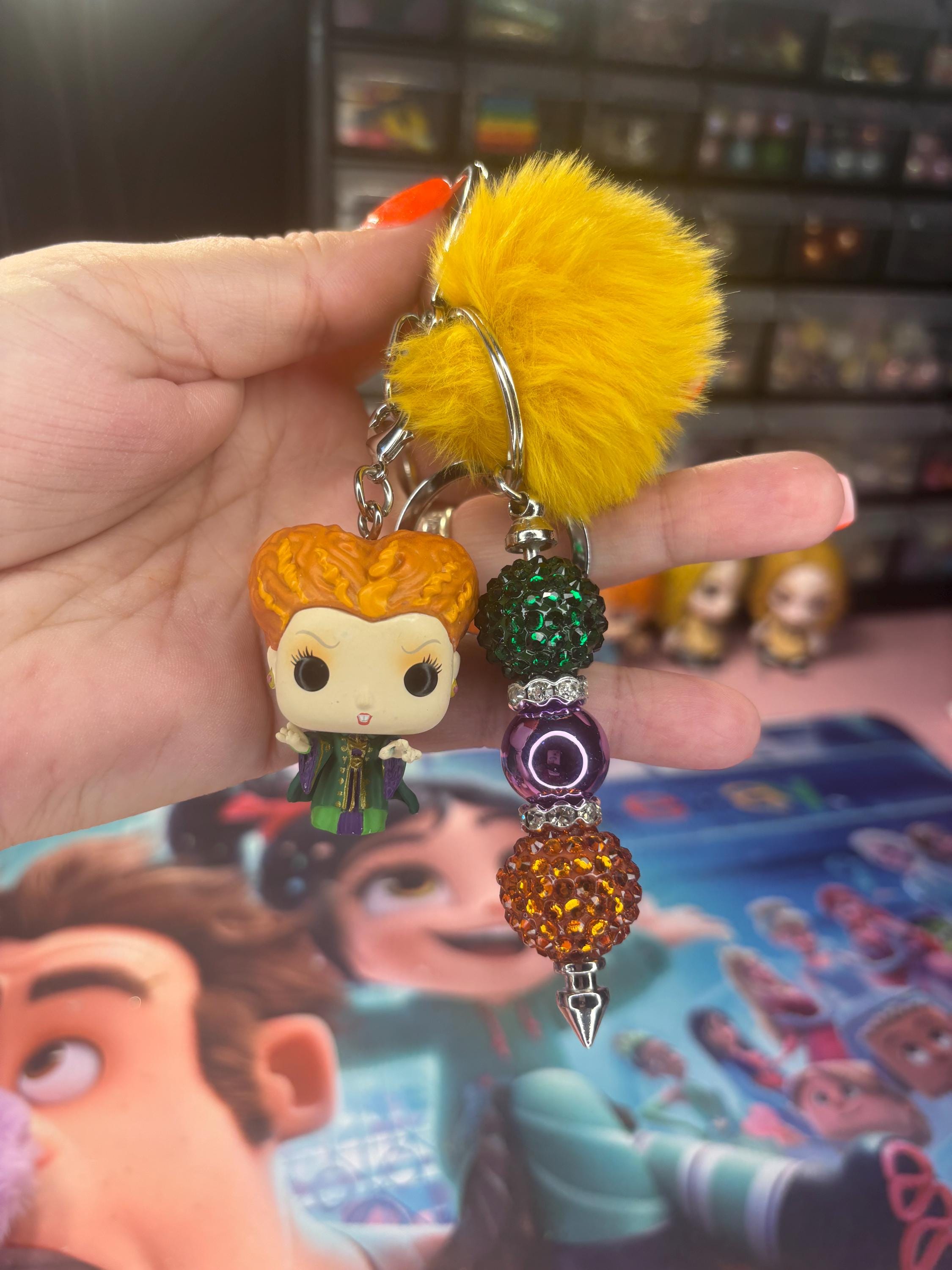 Spooky Character Key Chain • Sanderson Sisters & Billy the Puppet • Horror Gift / Fan Accessory