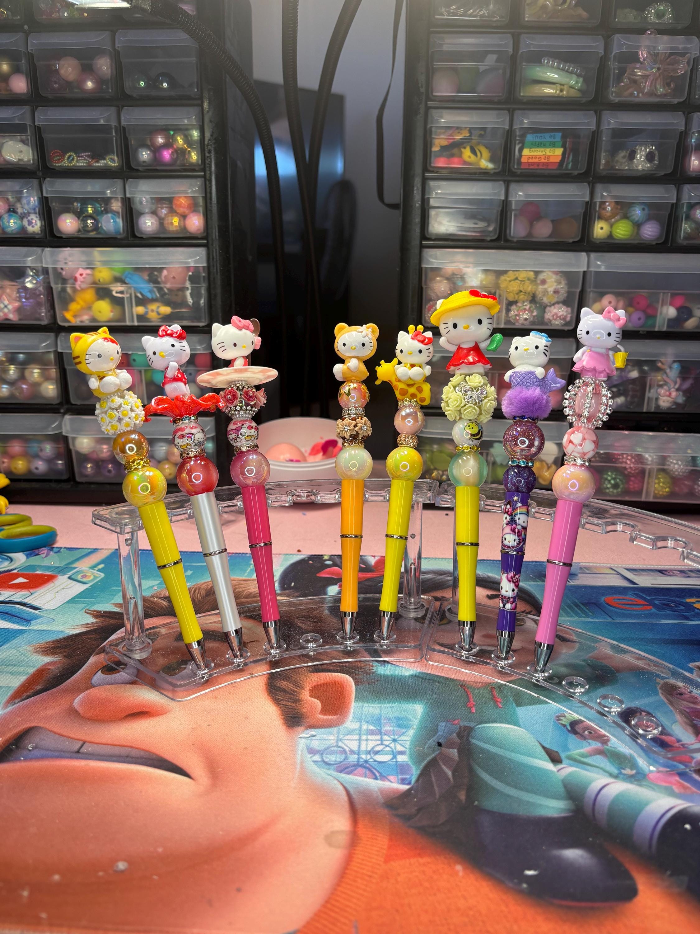 Hello Kitty Pens with Extra Black Ink Refill