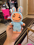 Lafufu Bunny Amigurumi: Soft Chenille Crochet Plush Toy