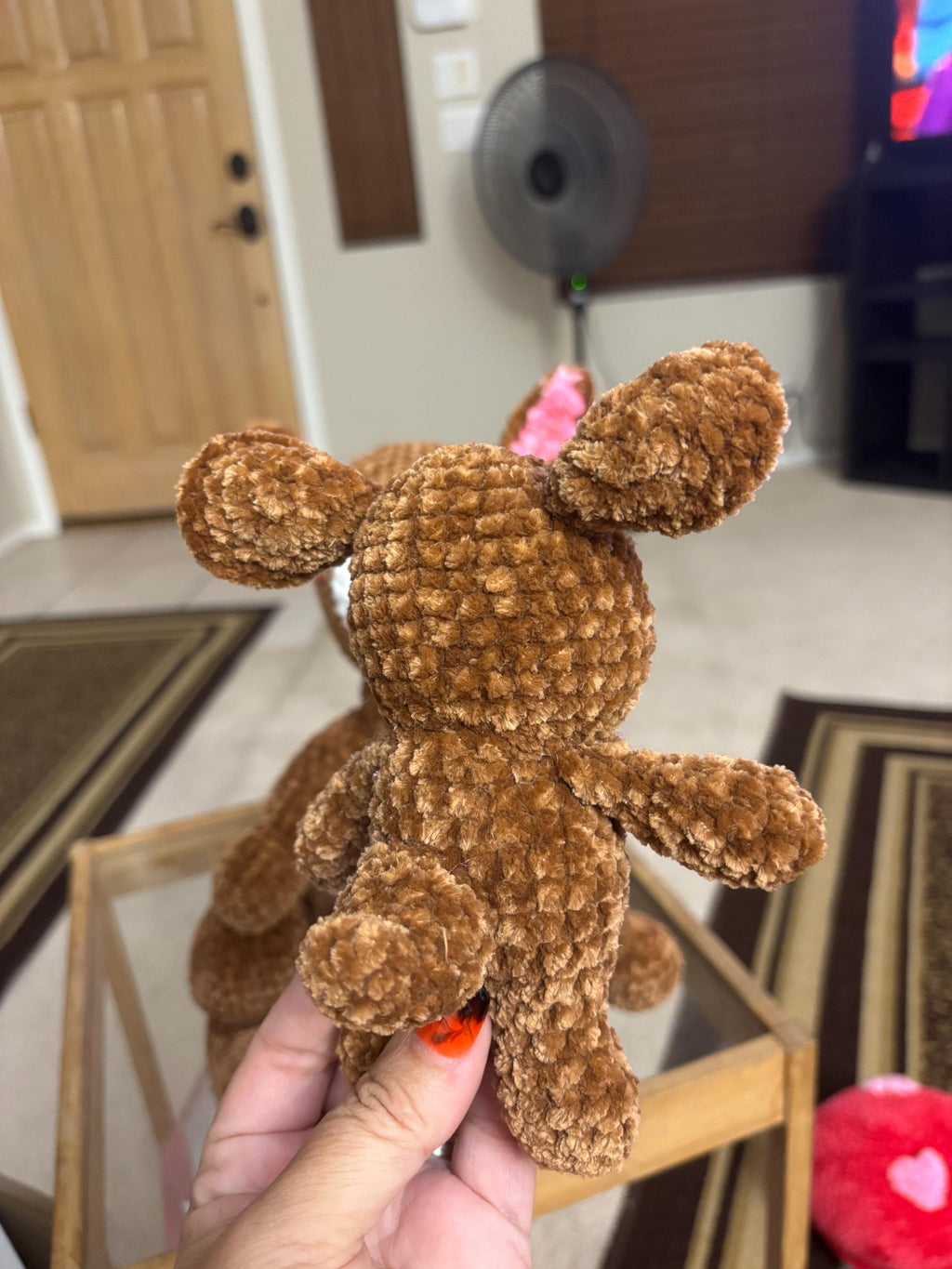 Crochet Amigurumi Mama & Baby Kangaroo Set — Handmade Plush Duo