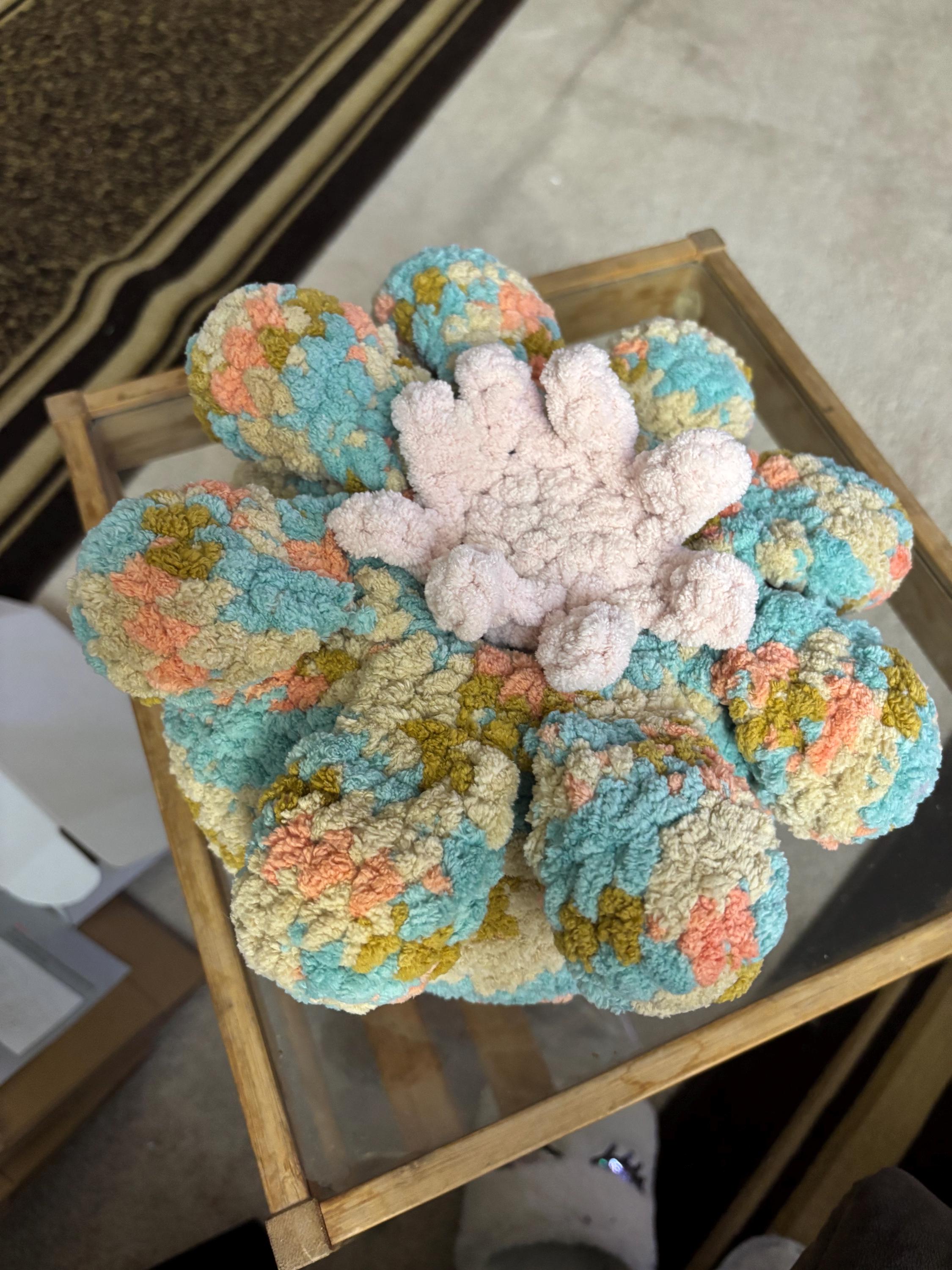 Crochet Amigurumi Mama & Baby Octopus Set — Handmade Plush Duo