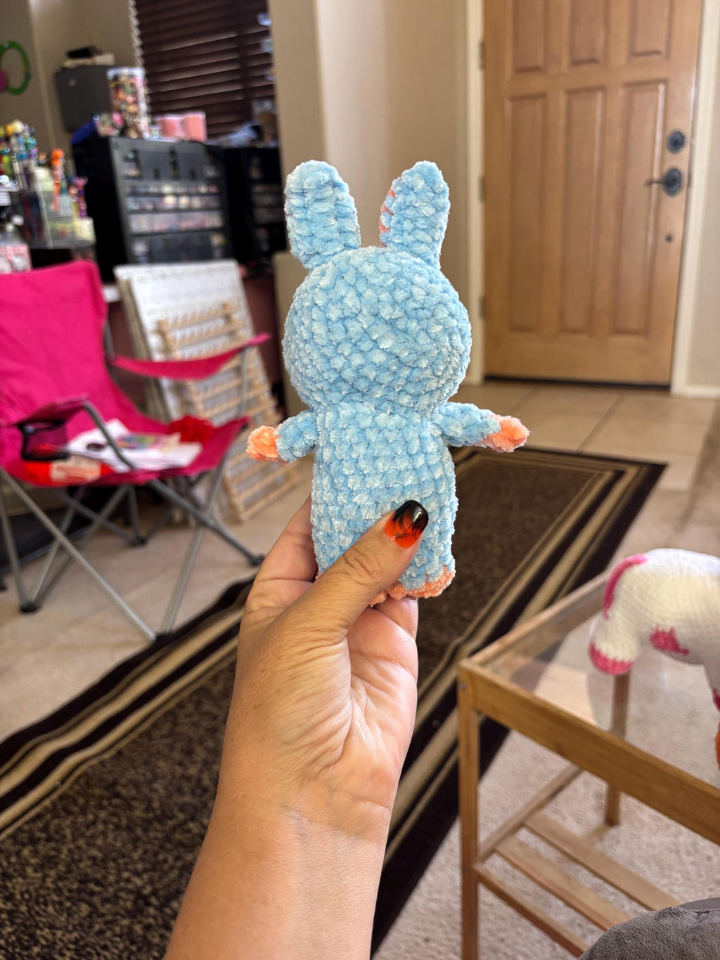 Lafufu Bunny Amigurumi: Soft Chenille Crochet Plush Toy