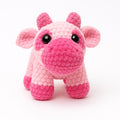 Handmade Chenille Plush Cow – Custom Color Cuddle Cow | Soft Crochet Animal | Made to Order