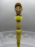 Disney-Style Doorables Character Beaded Pen | Handmade Princess Fan Gift Pen with Ink Refill