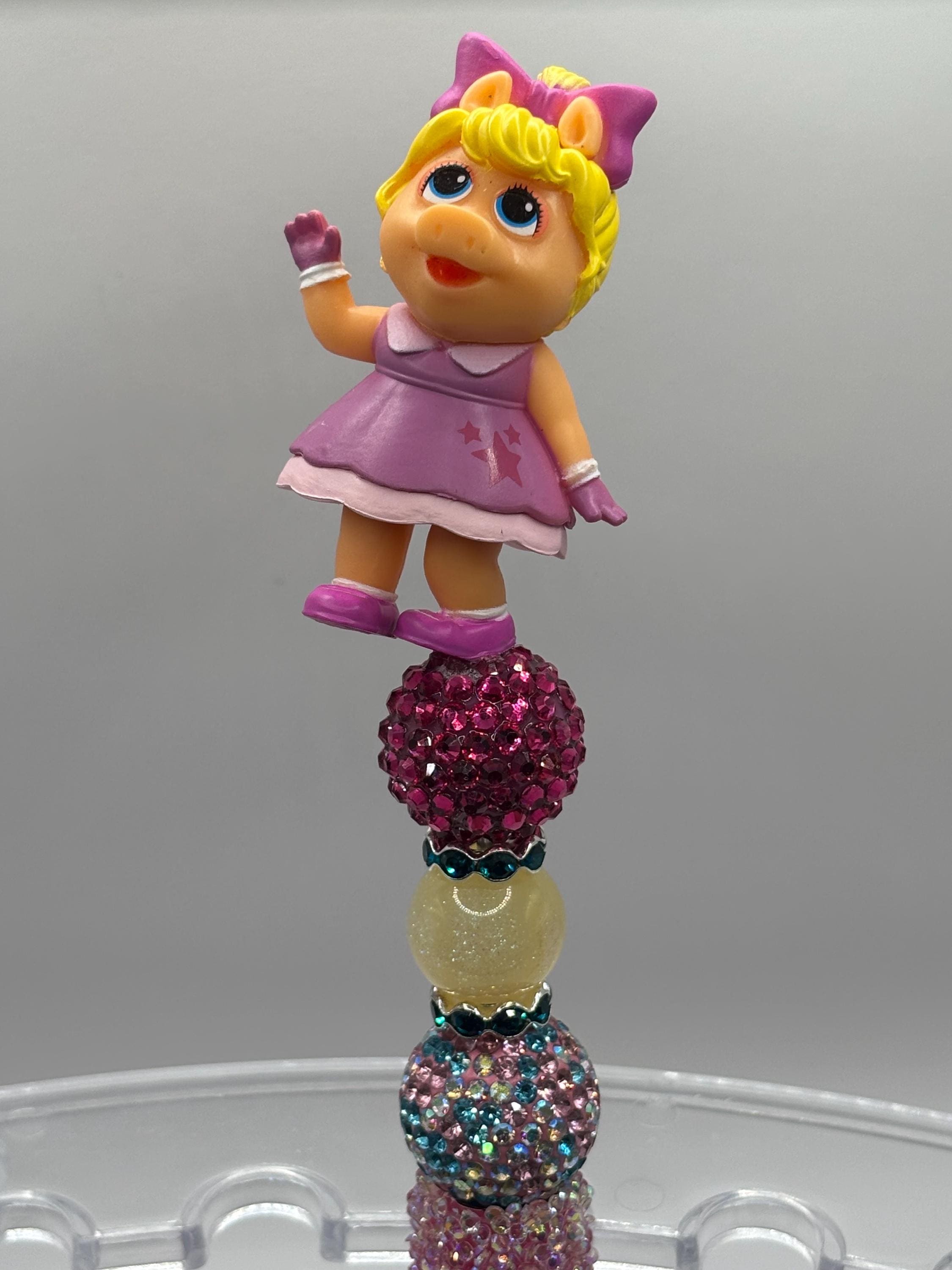Muppet Babies Bling Pen – Handmade Rhinestone Bead, Extra Ink
