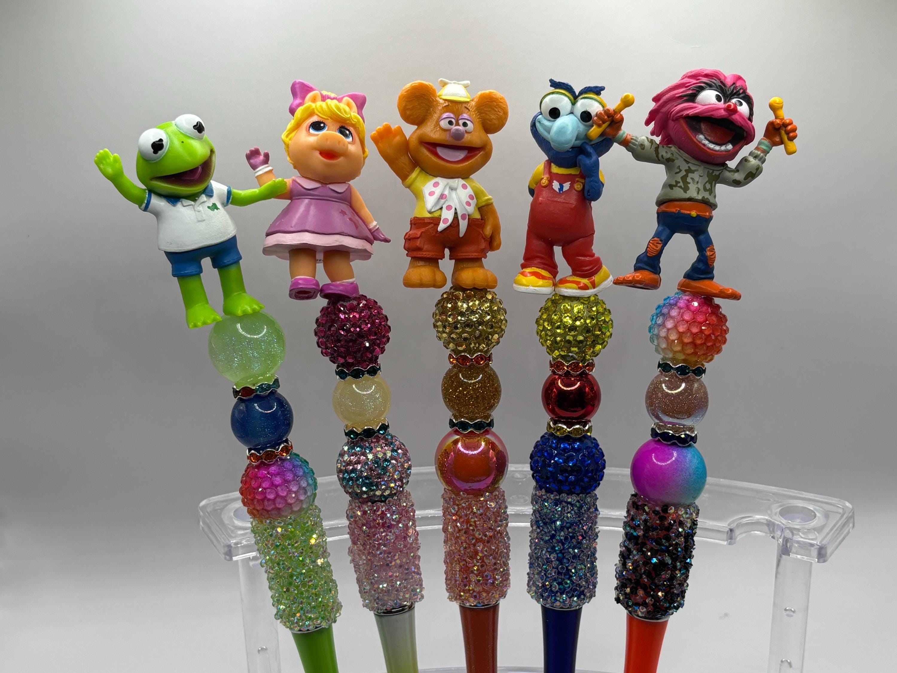 Muppet Babies Bling Pen – Handmade Rhinestone Bead, Extra Ink