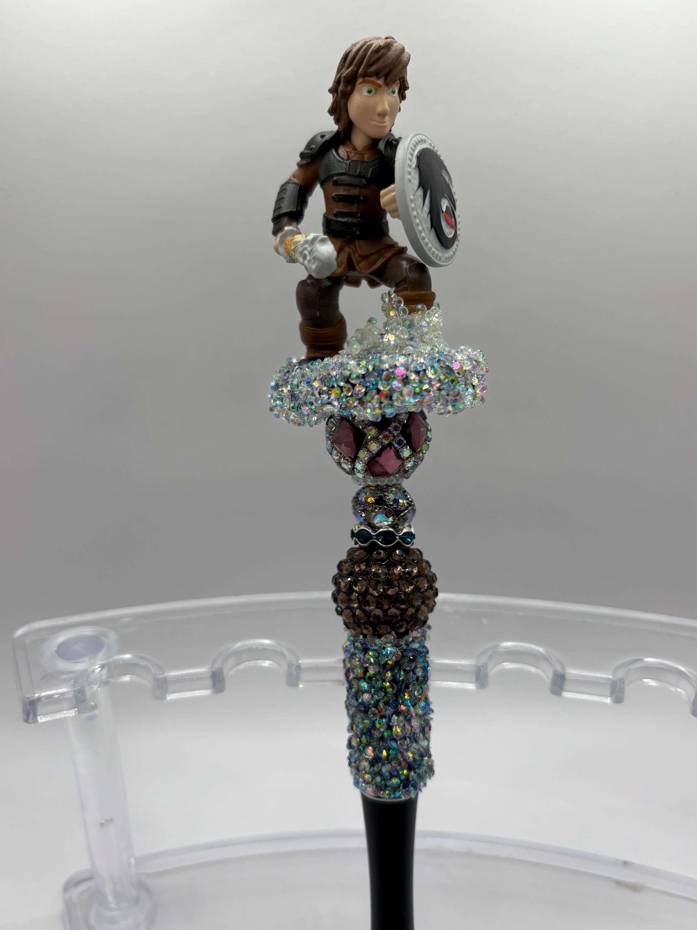 How to Train Your Dragon Inspired Beaded Pens – Toothless, Light Fury & Hiccup