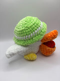 Crocheted Pelican & Crab Set – Chenille Amigurumi Plush, Coastal Décor