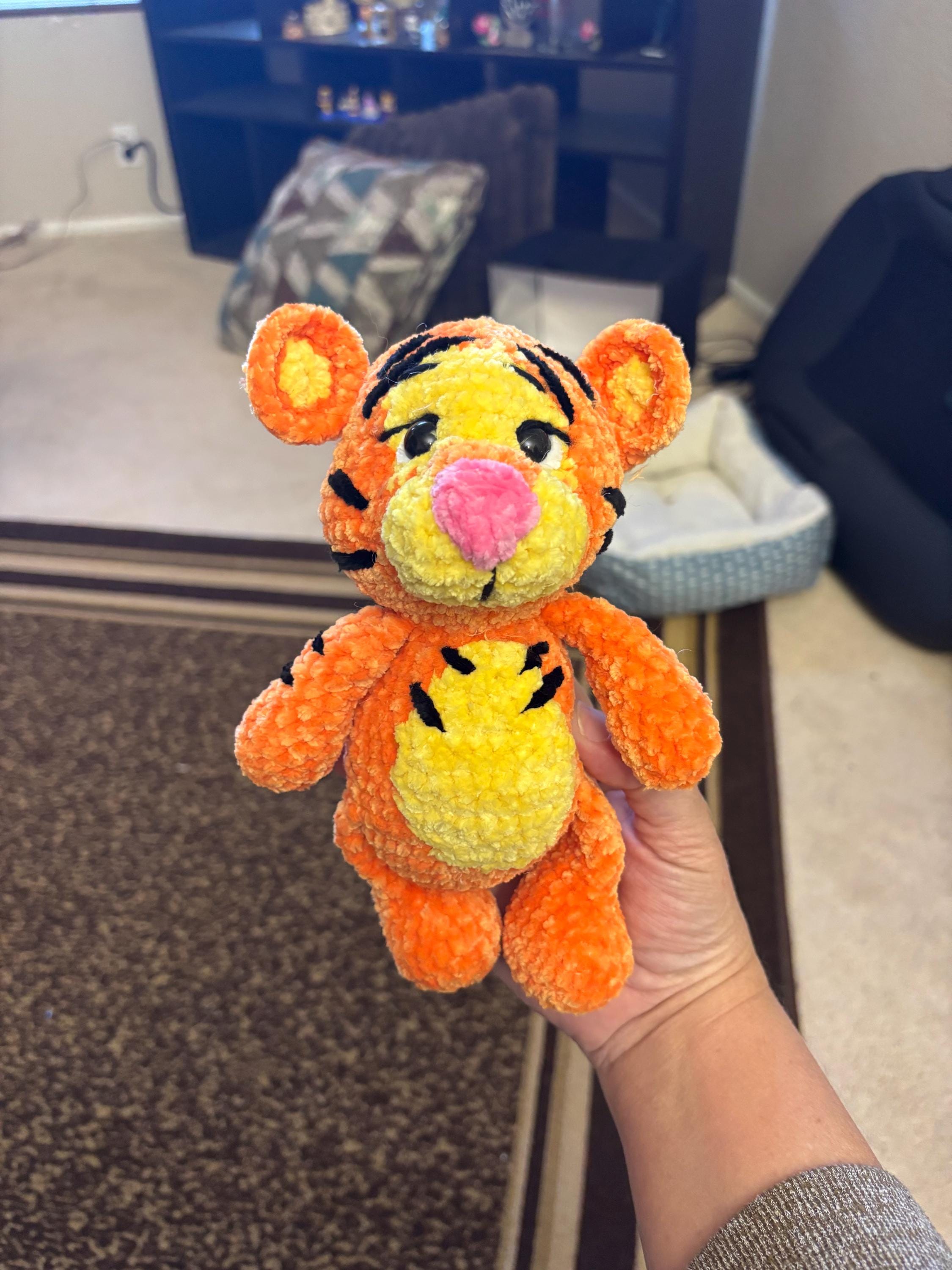 Chenille Crochet Plush Toy | Handmade Amigurumi Animal