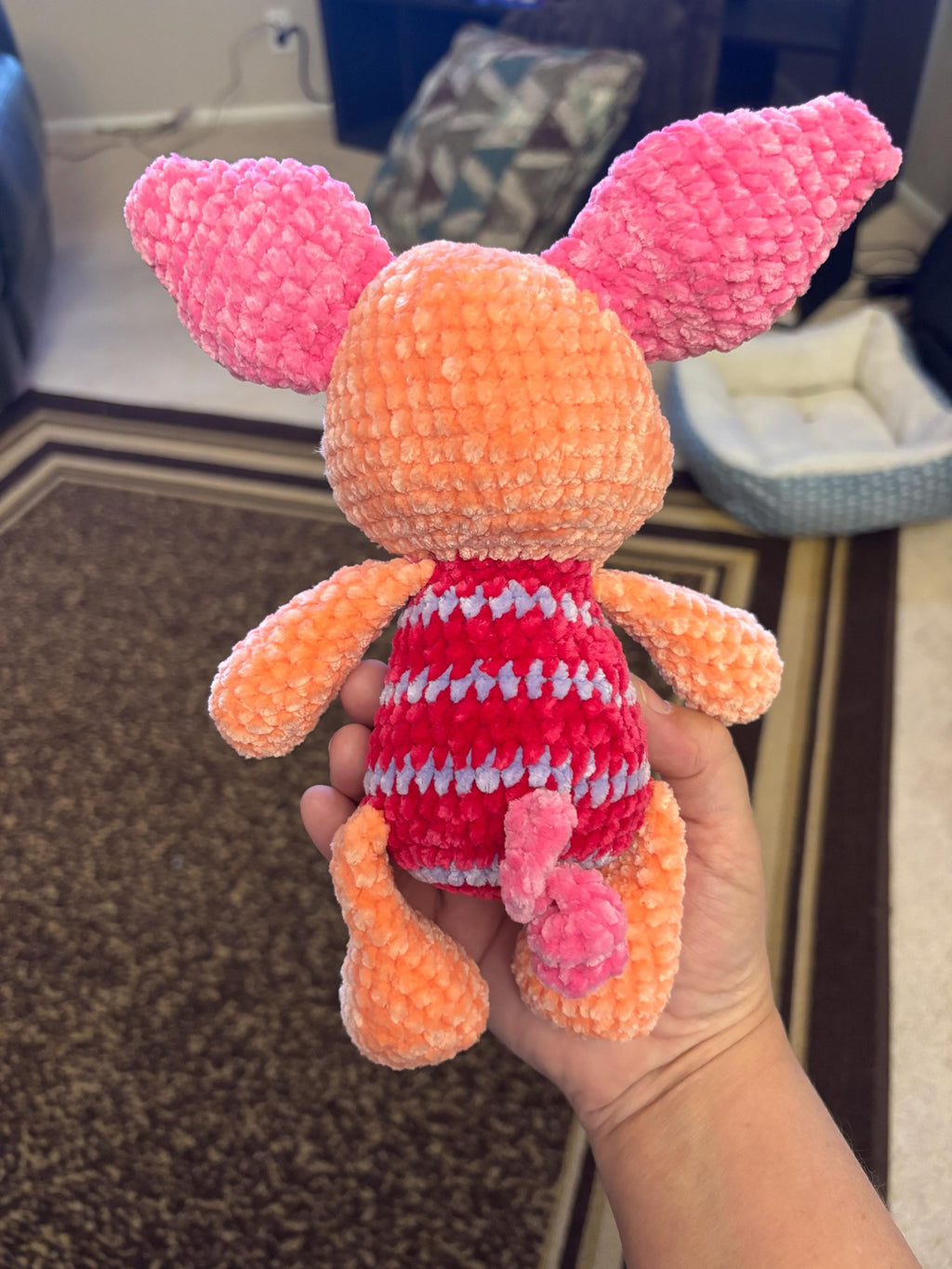 Chenille Crochet Plush Toy | Handmade Amigurumi Animal