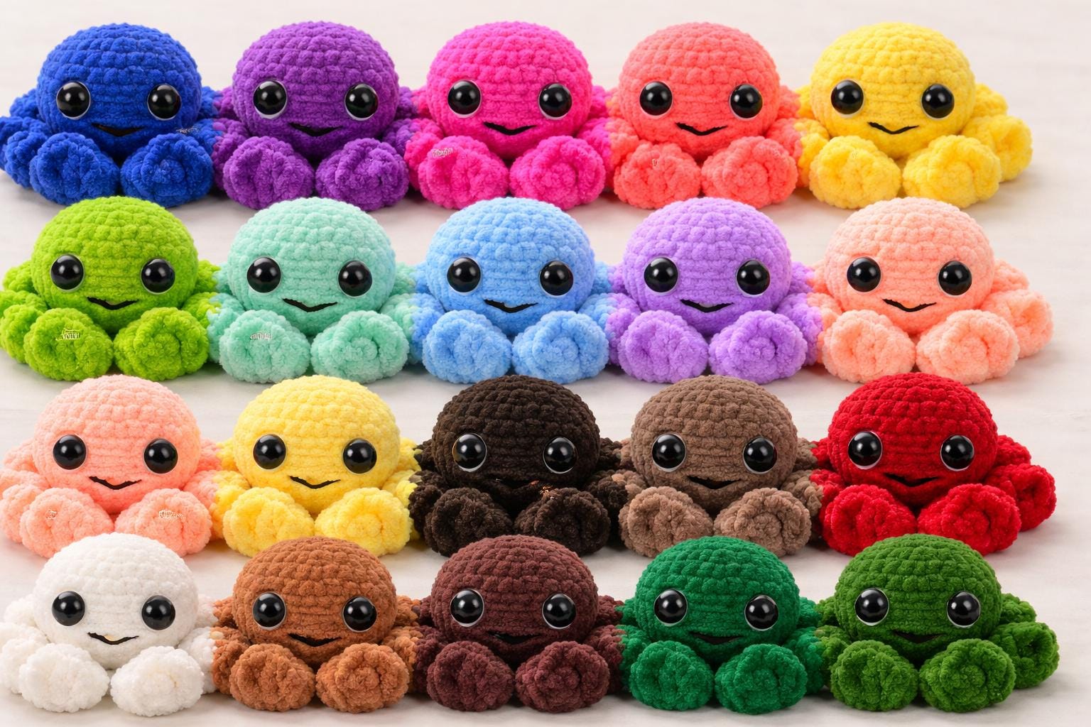 Handmade Crochet Amigurumi Octopus Stress Ball: Squishy Animal Toy
