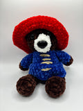 Handmade Crochet Paddington Bear Plush – Chenille Stuffed Animal