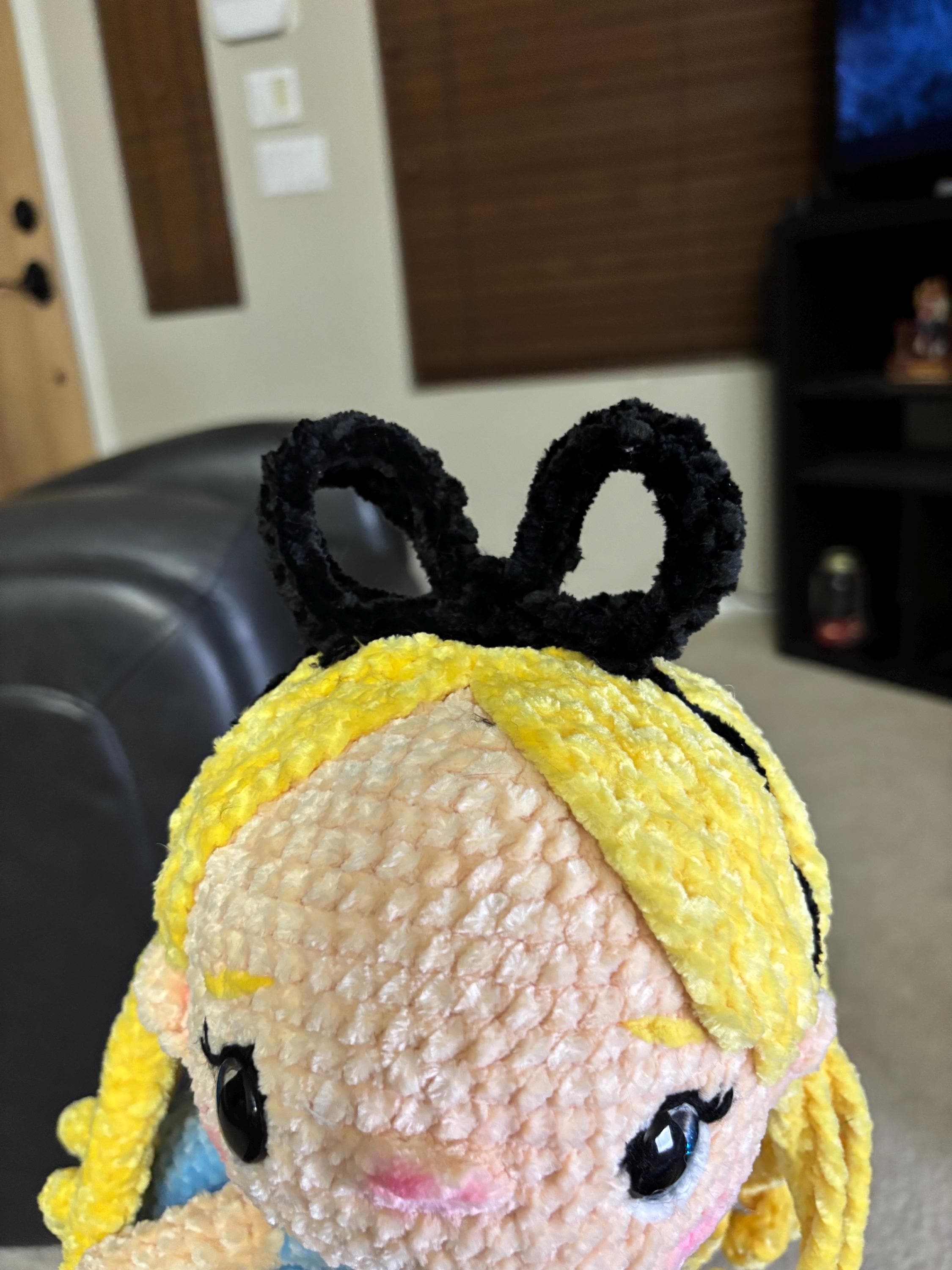 Handmade Chenille Alice in Wonderland Crochet Doll – Storybook Nursery Plush