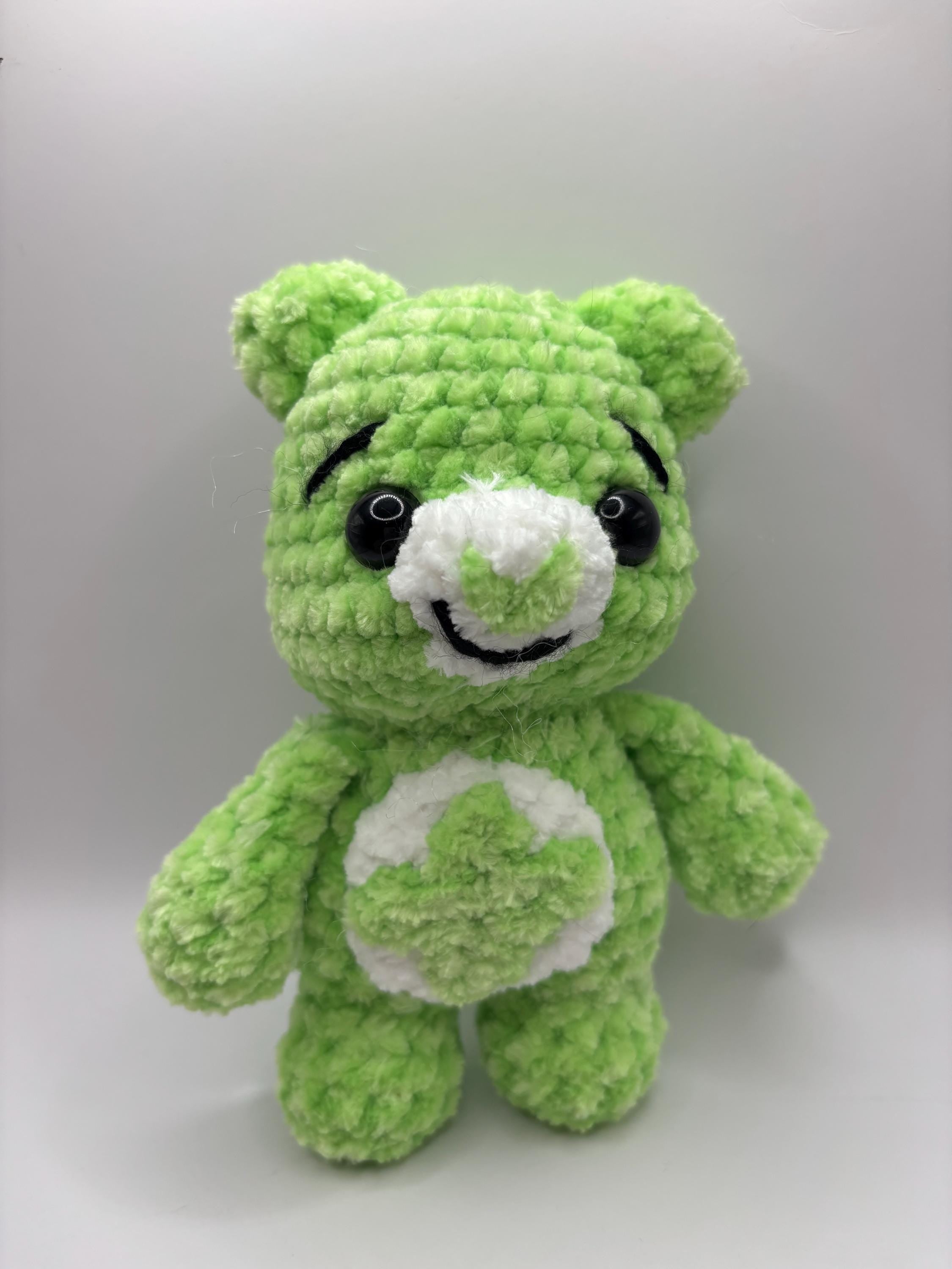 Handmade Care Bears Inspired Crochet Plush – Chenille Amigurumi 80s Nostalgia
