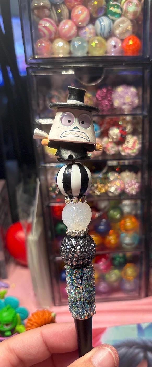 Nightmare Before Christmas Inspired Beaded Pens – Handmade Beads by VIP Crafts