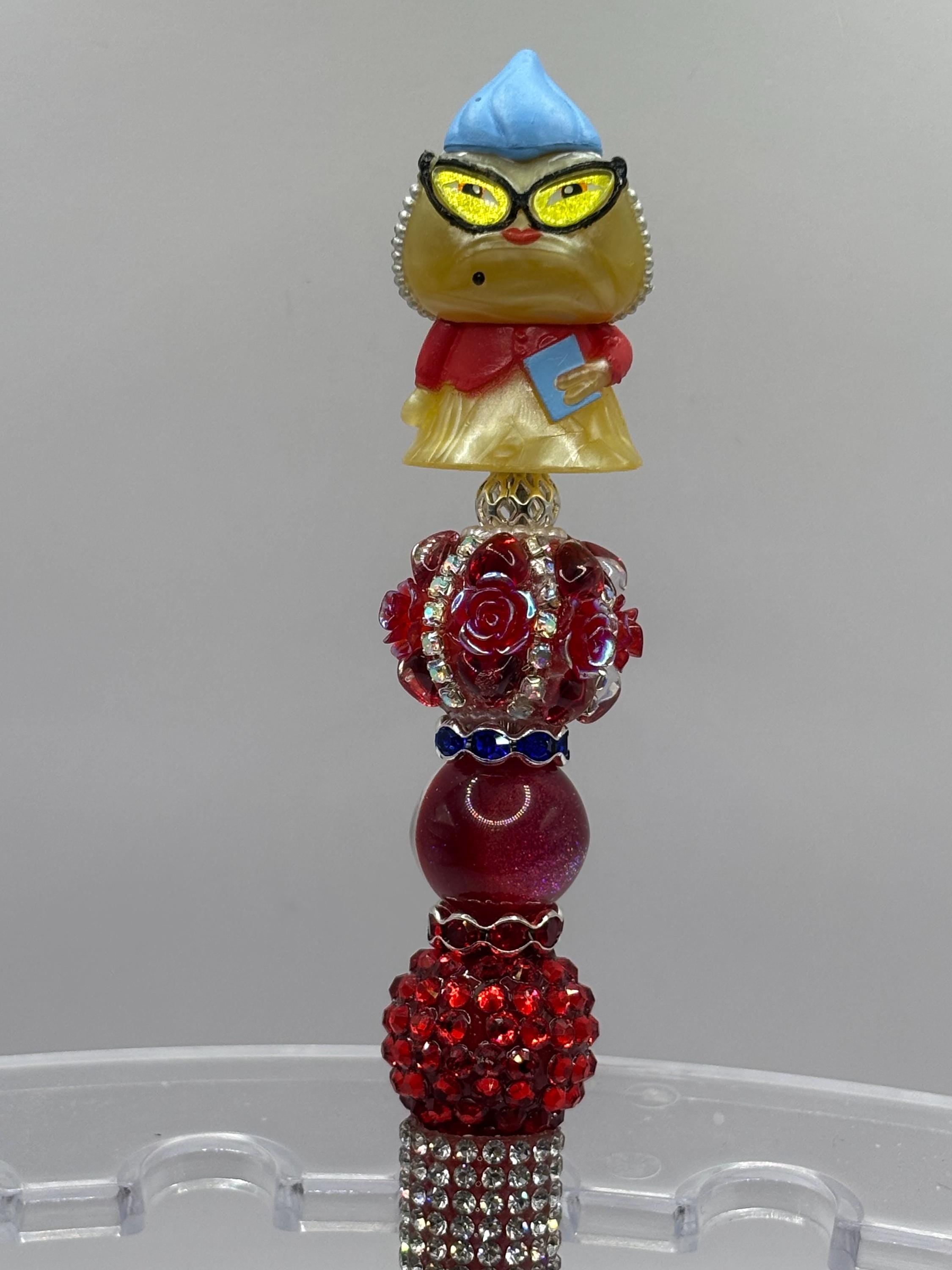 Beaded Character Pens | Rhinestone Desk Accessories | For Teacher Student