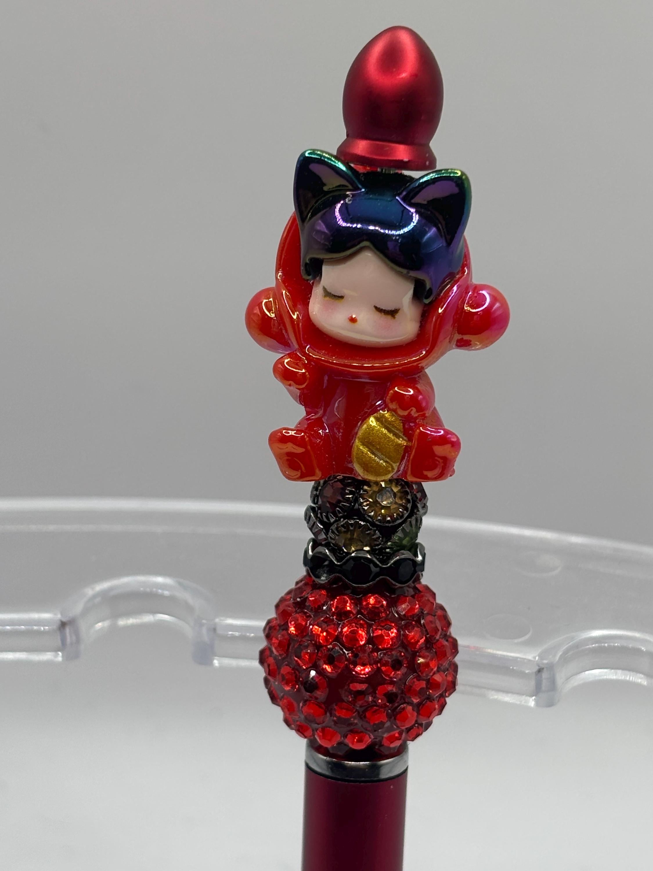 Beaded Stylus Pen | Character Topper, Rhinestone Accents, Touchscreen Stylus | VIP Crafts