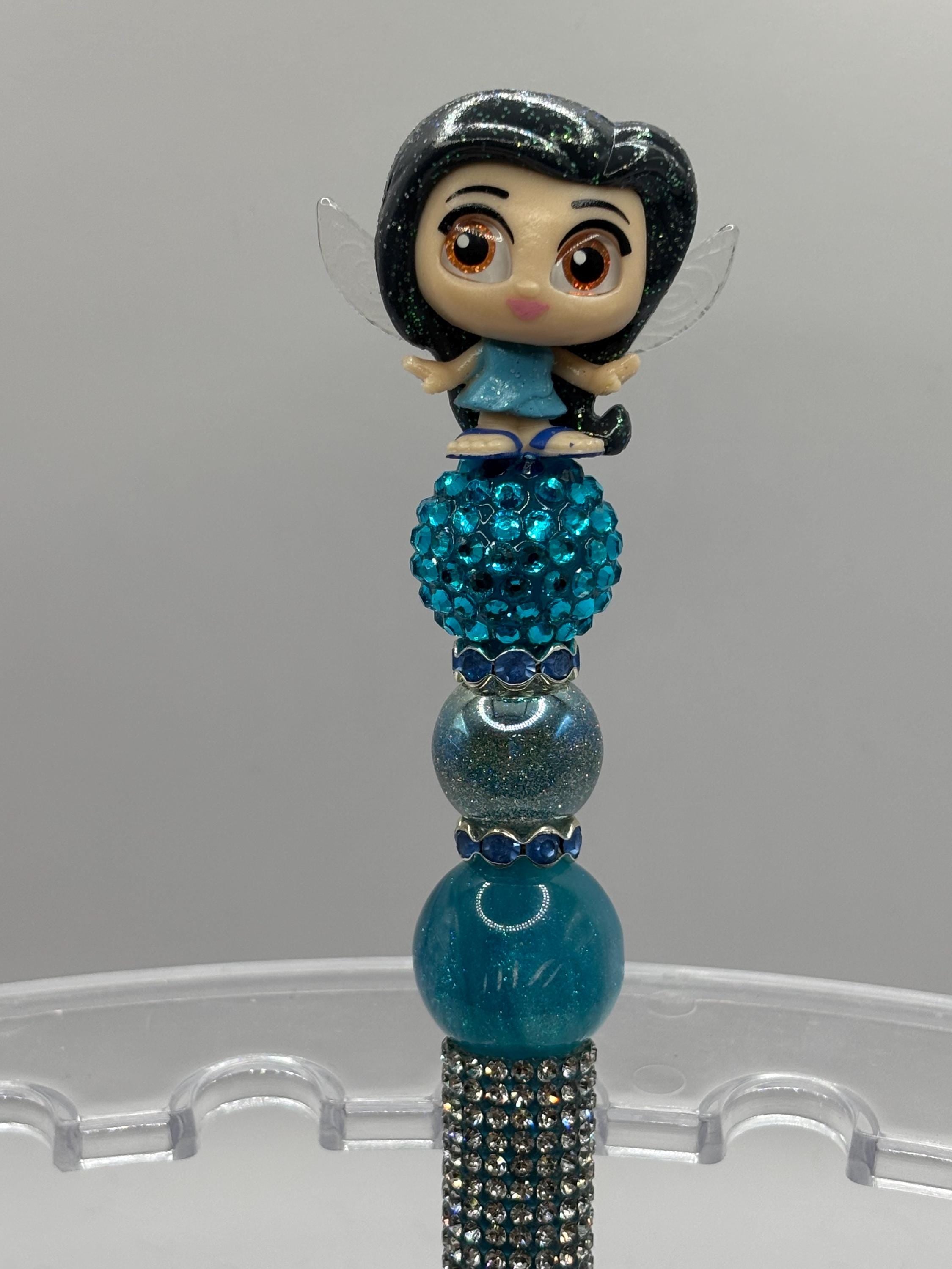 Peter Pan Inspired Beaded Pens | Handmade Character Pens | Cute Rhinestone Pens | Gift for Her | Teacher Gift | Planner Accessories