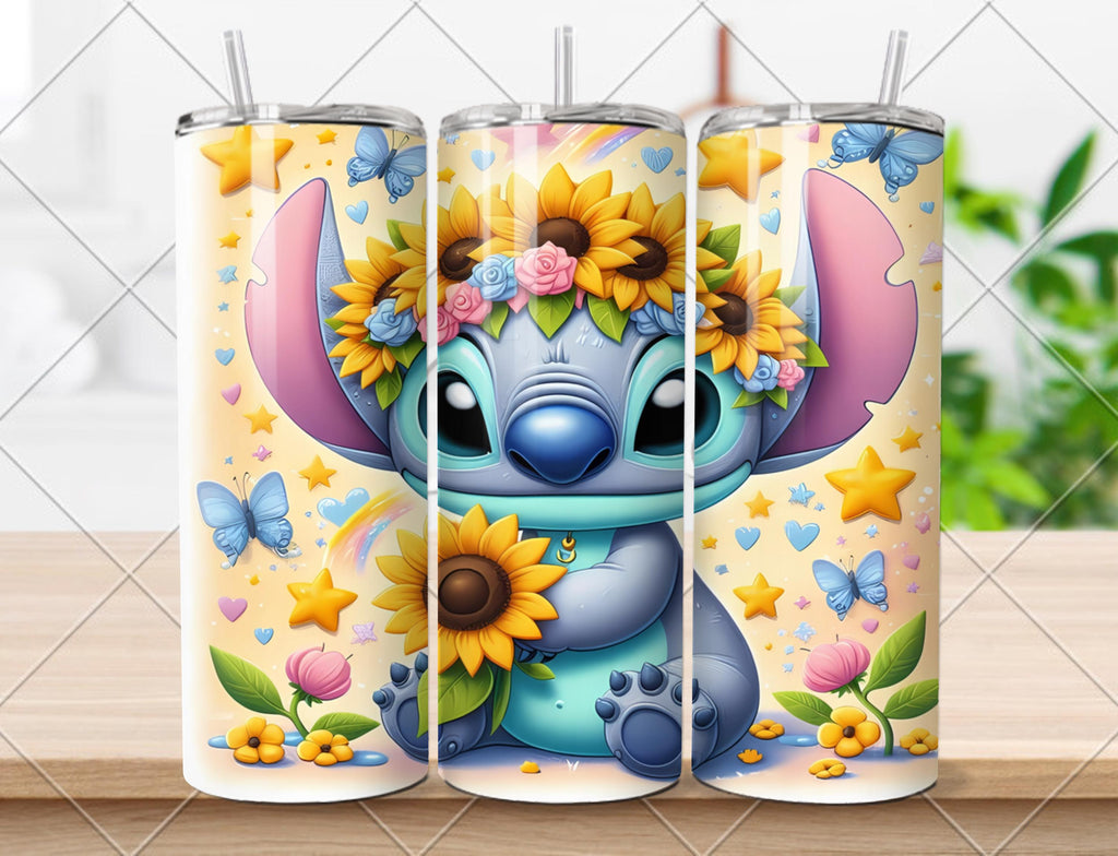Personalized Photo 20oz Skinny Tumbler, Custom Name Sublimation Cup