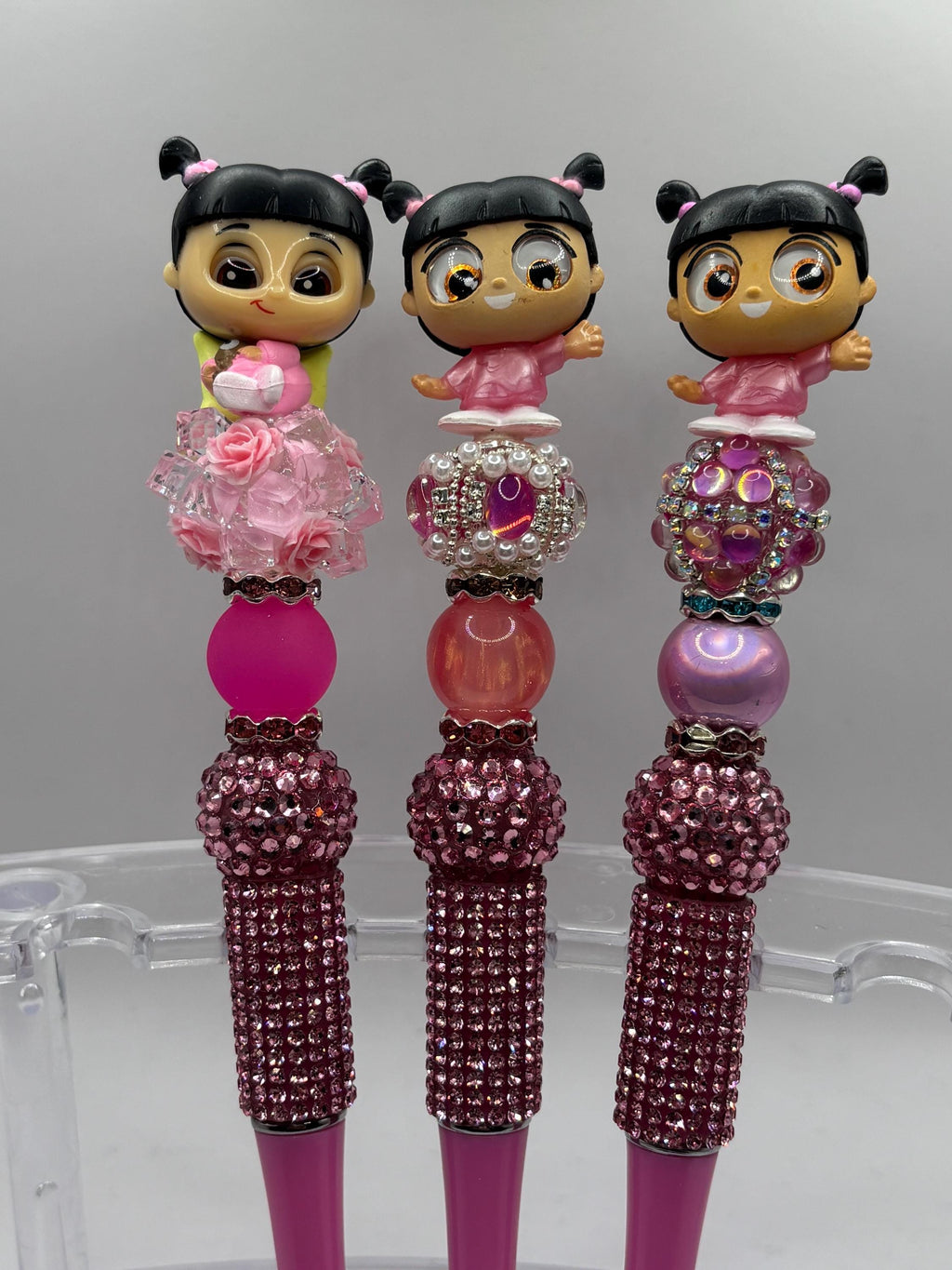Beaded Character Pens | Rhinestone Desk Accessories | For Teacher Student