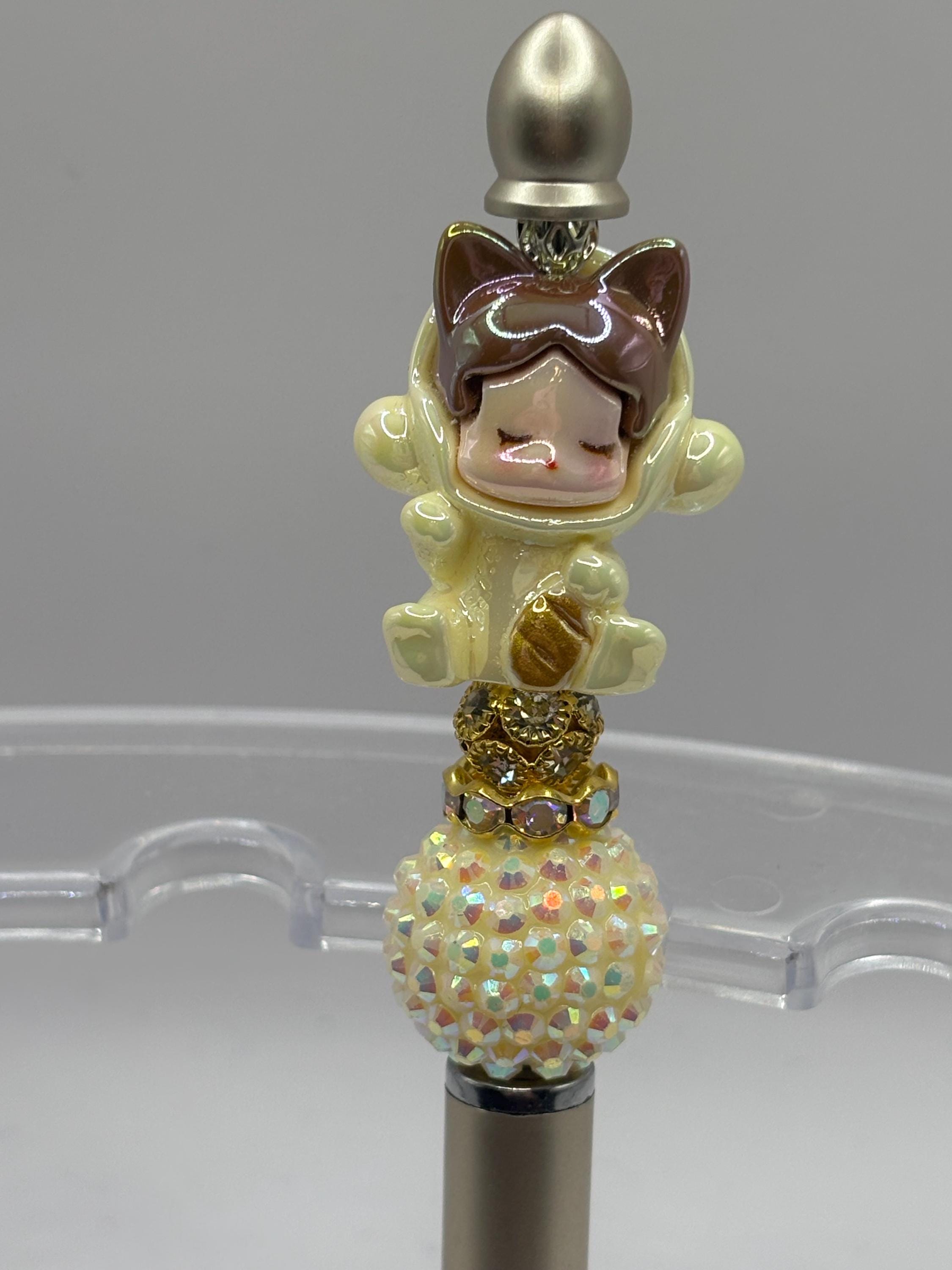 Beaded Stylus Pen | Character Topper, Rhinestone Accents, Touchscreen Stylus | VIP Crafts