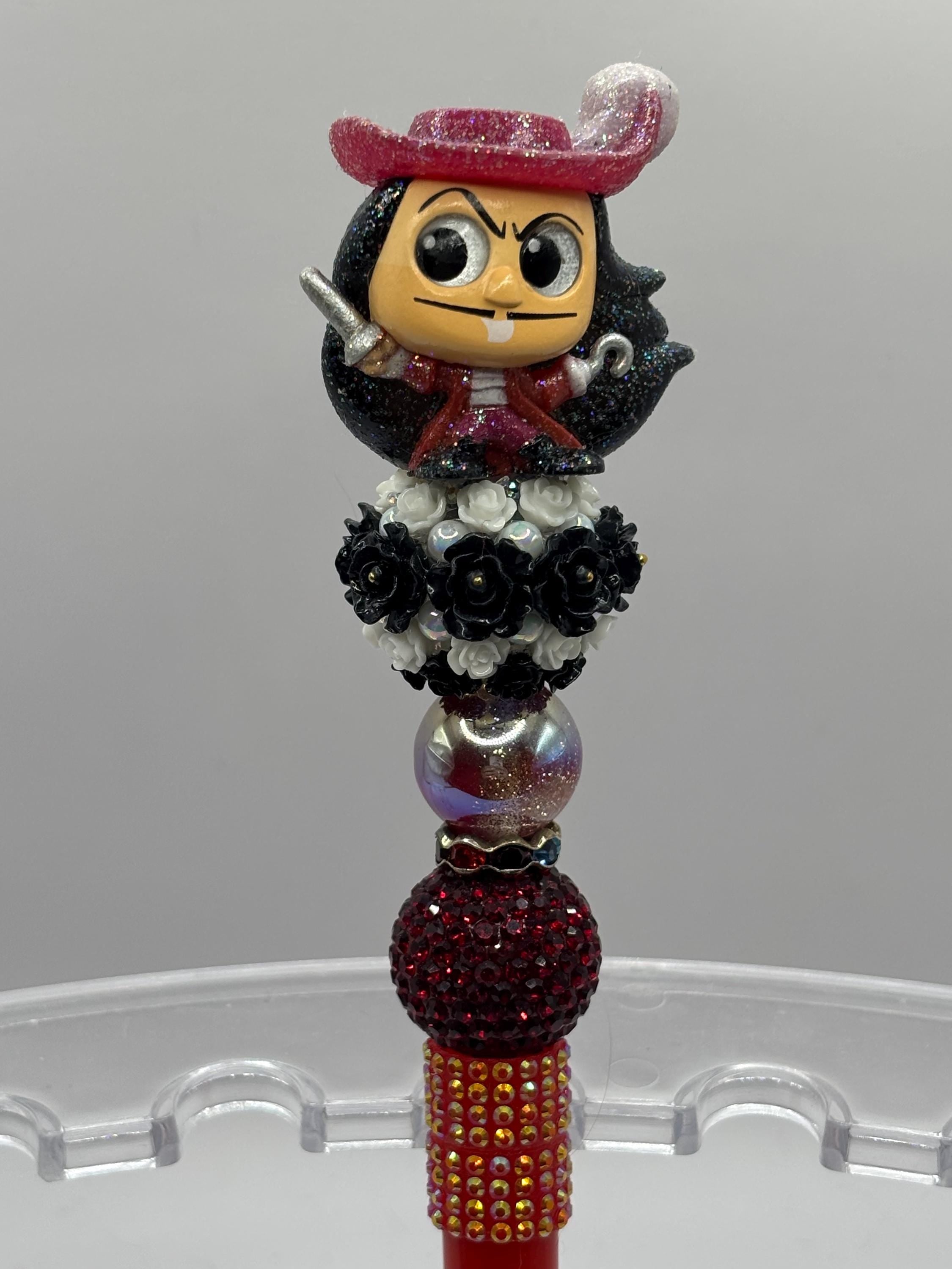 Peter Pan Inspired Beaded Pens | Handmade Character Pens | Cute Rhinestone Pens | Gift for Her | Teacher Gift | Planner Accessories