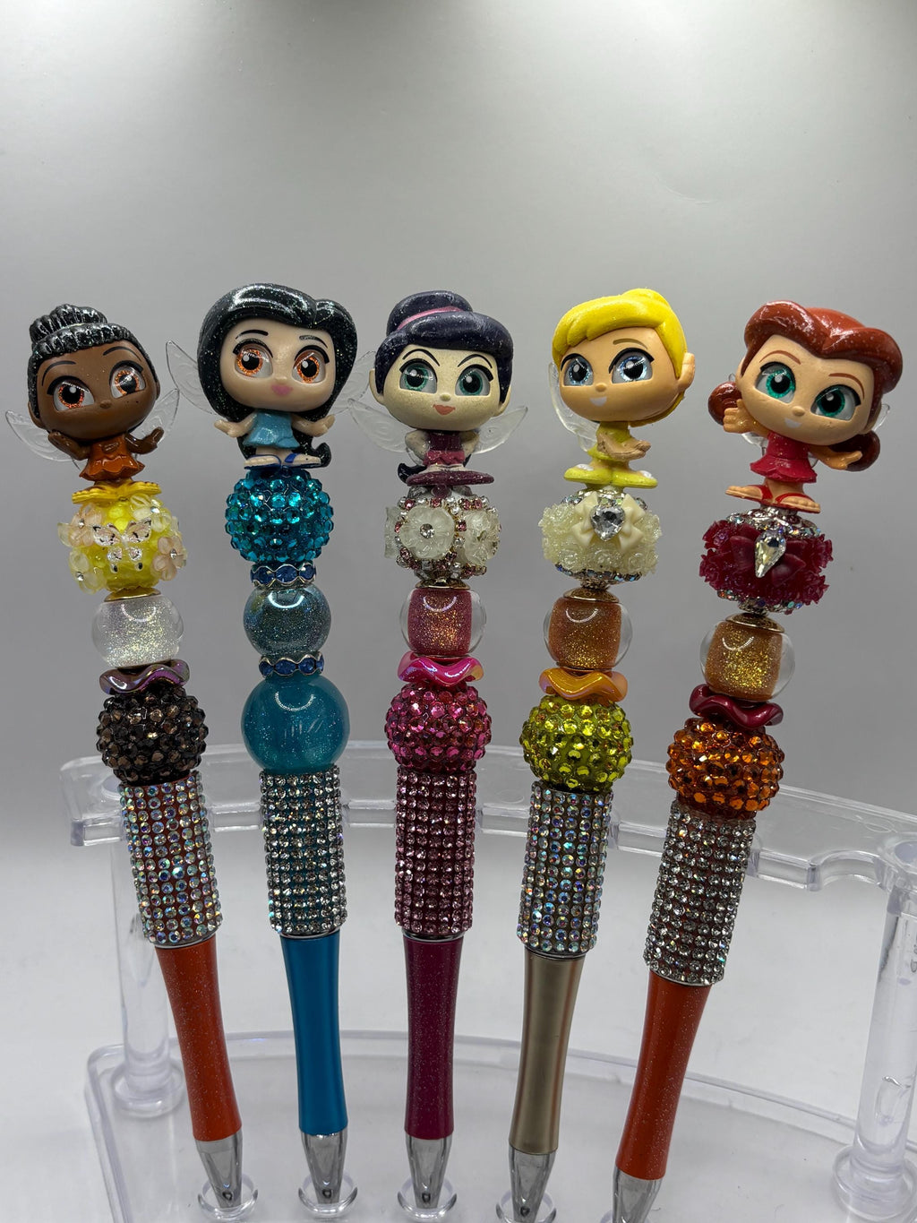 Peter Pan Inspired Beaded Pens | Handmade Character Pens | Cute Rhinestone Pens | Gift for Her | Teacher Gift | Planner Accessories
