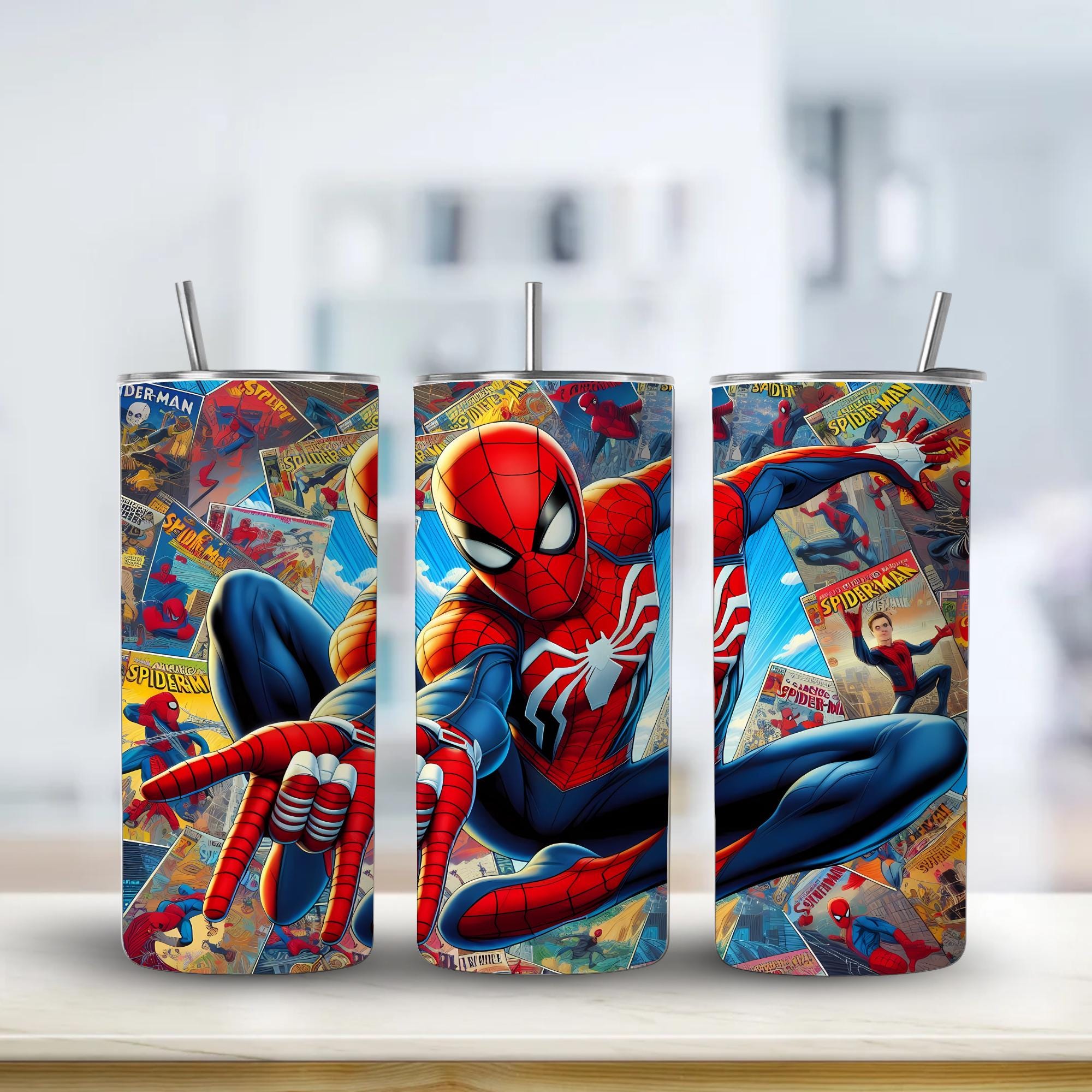 Cartoon Tumbler | 20oz Skinny Sublimation Cup