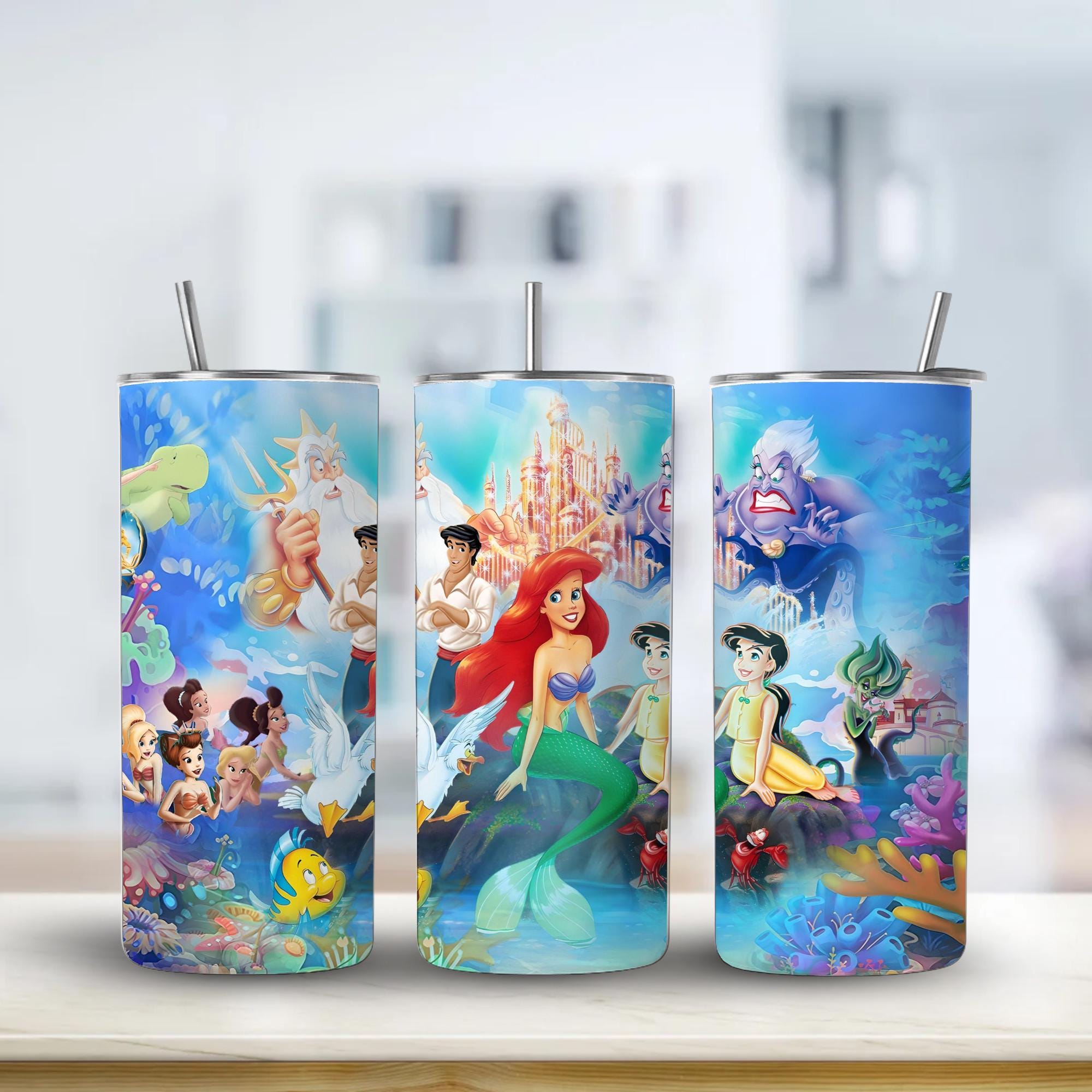 Cartoon Tumbler | 20oz Skinny Sublimation Cup
