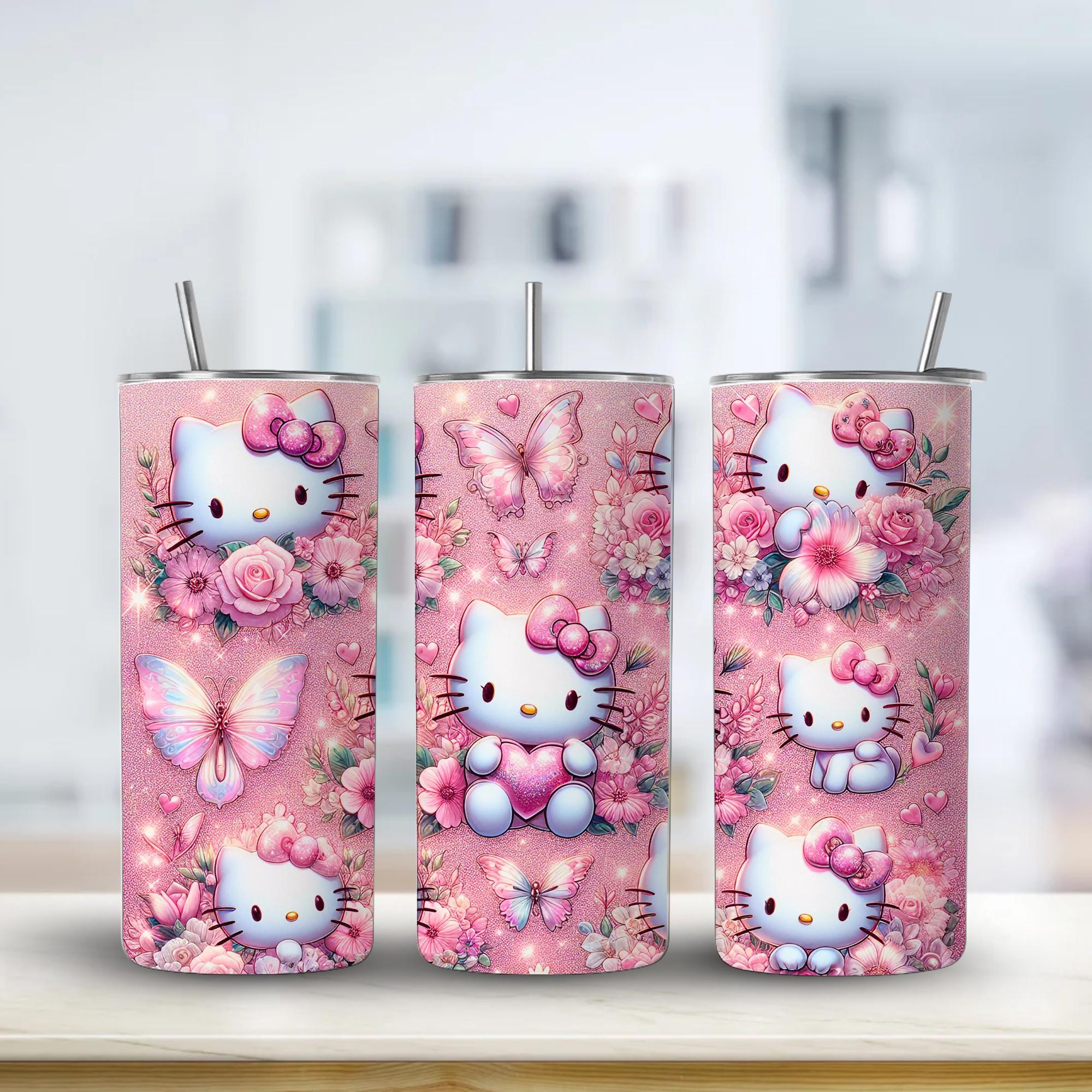 Cartoon Tumbler | 20oz Skinny Sublimation Cup