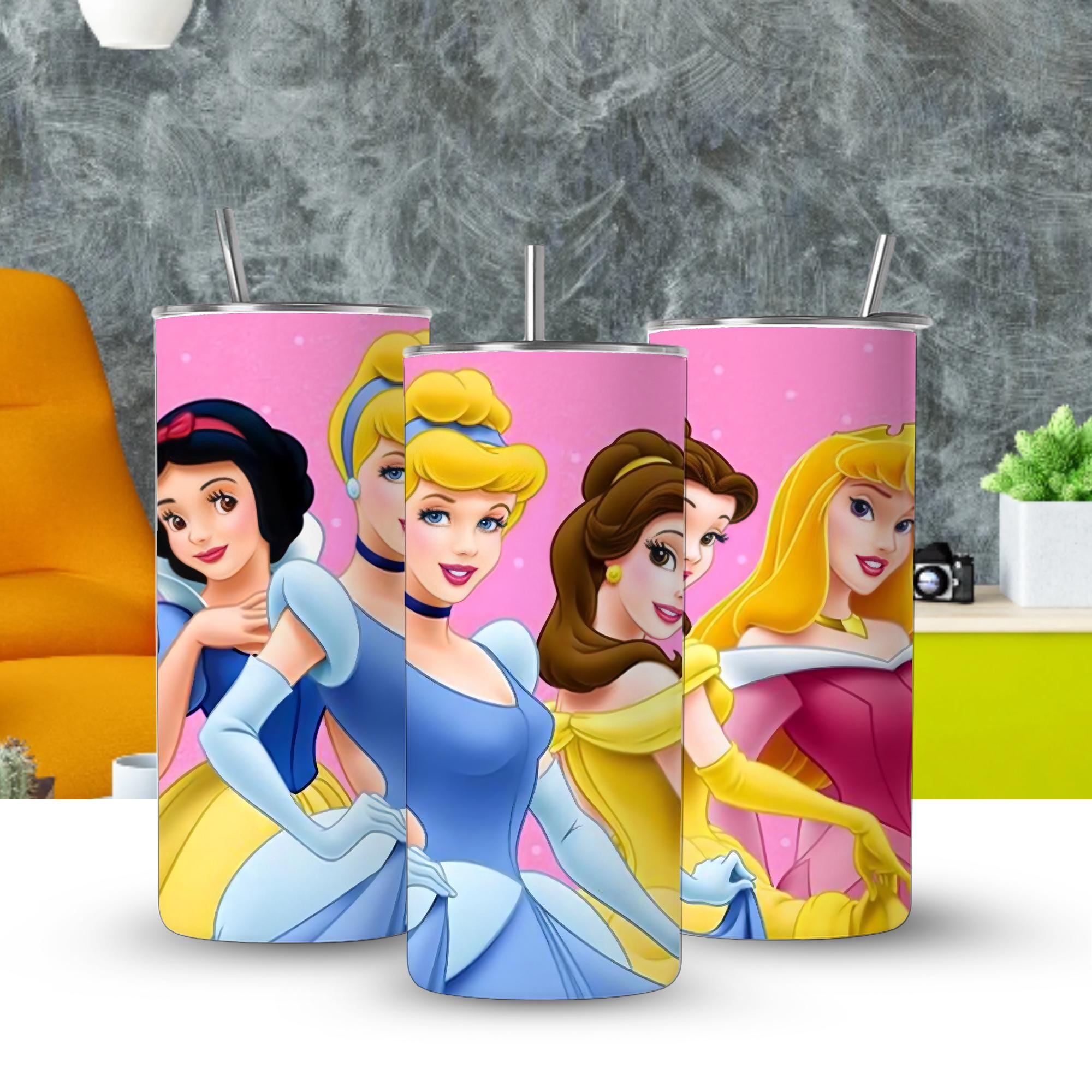 Cartoon Tumbler | 20oz Skinny Sublimation Cup