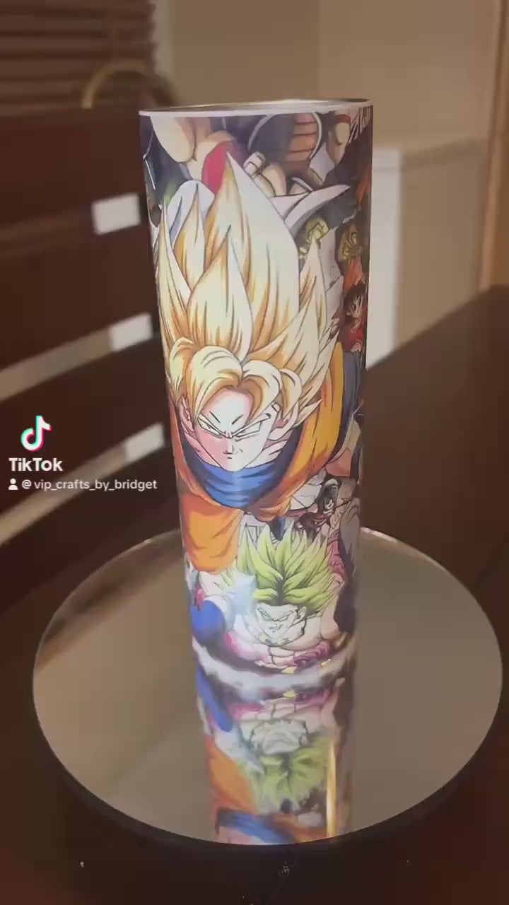 Cartoon Tumbler | 20oz Skinny Sublimation Cup